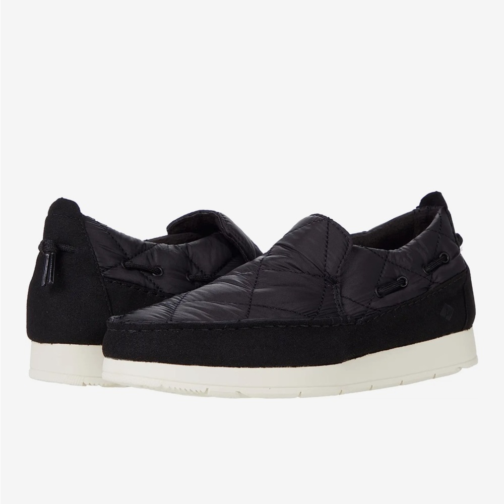 Sperry Moc-Sider Nylon Black Slip-Ons Shoes Size-8 1/2 NWT
